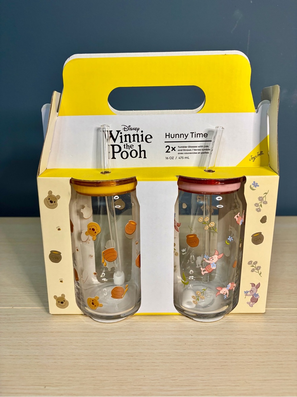 Winnie the Pooh Hunny Time Glass Tumbler Set